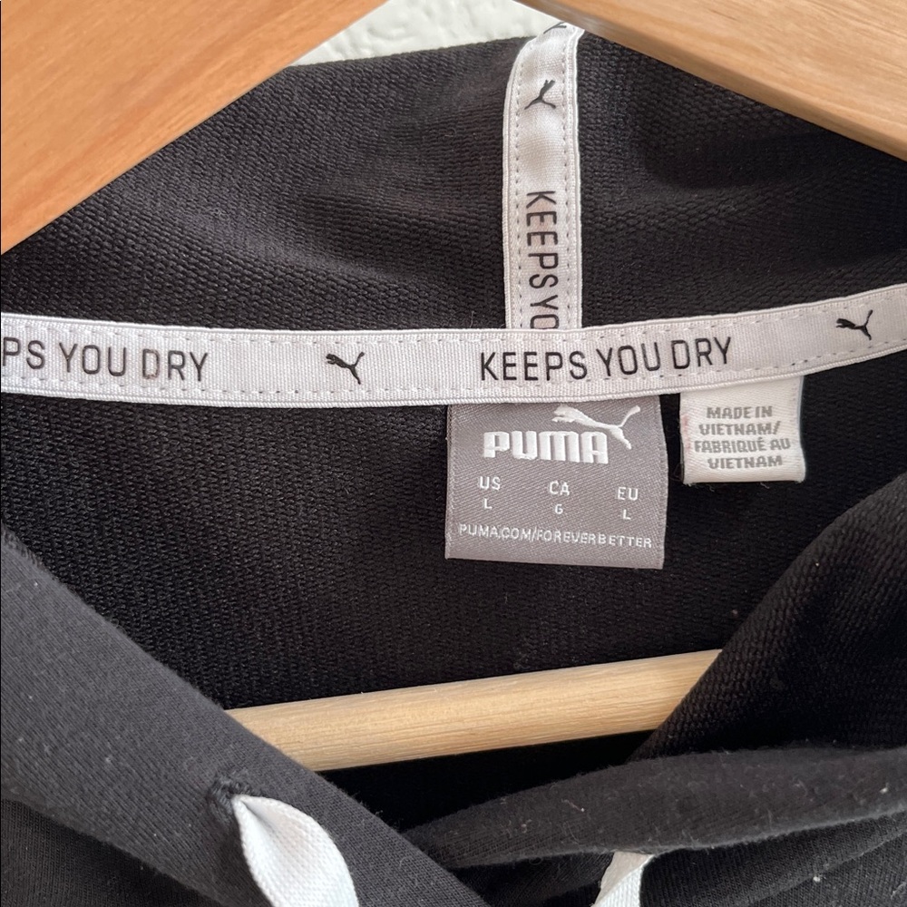 Puma Women’s Black Pullover Hoodie - Picture 2 of 4